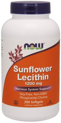 NOW FOODS LECYTYNA Lecithin sunflower 1200mg - 200 softgels