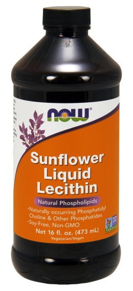 NOW FOODS LECYTYNA Lecithin sunflower Liquid - 473 ml.