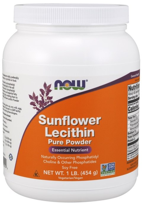 NOW FOODS LECYTYNA Lecithin sunflower Pure Powder - 454g