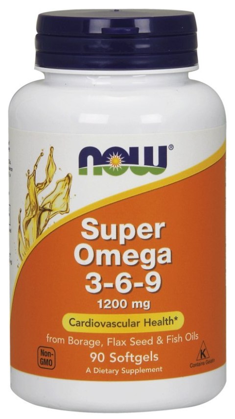 NOW FOODS Super Omega 3-6-9, 1200mg - 90 softgels