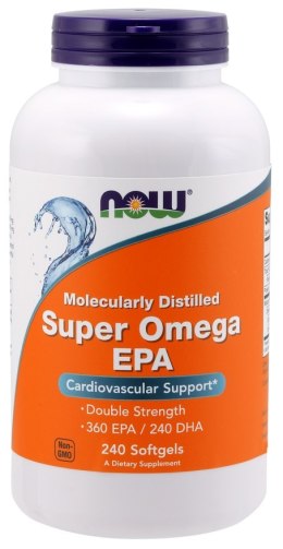 NOW FOODS Super Omega EPA Molecularly Distilled - 240 softgels