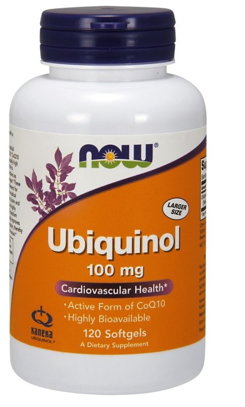 NOW FOODS Ubiquinol, 100 mg, 120 kapsułek miękkich