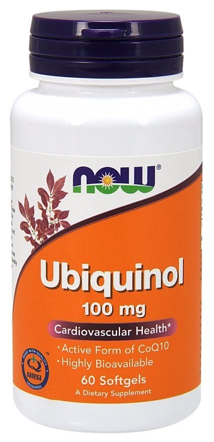 NOW FOODS Ubiquinol, 100 mg, 60 kapsułek miękkich