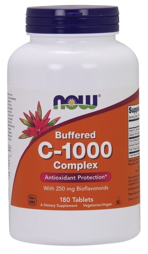 NOW FOODS Witamina C-1000 Complex - Biowflawonoidy Buforowana 180 tabs