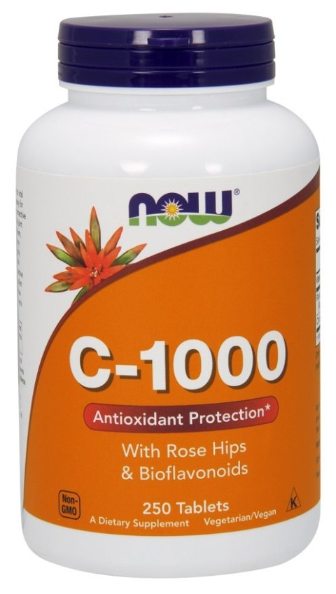 NOW FOODS Witamina C-1000 with Rose Hips & Bioflavonoids - 250 tabletek