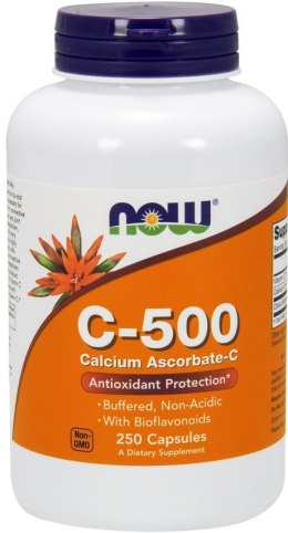 NOW FOODS Witamina C-500 Calcium Ascorbate-C - 250 caps