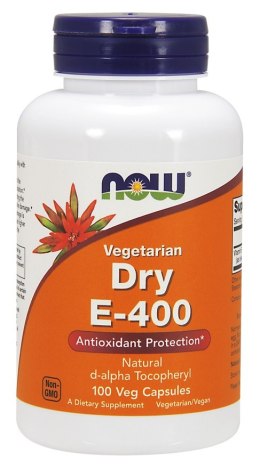 NOW FOODS Witamina E 400 Dry Vegetarian - 100 vcaps