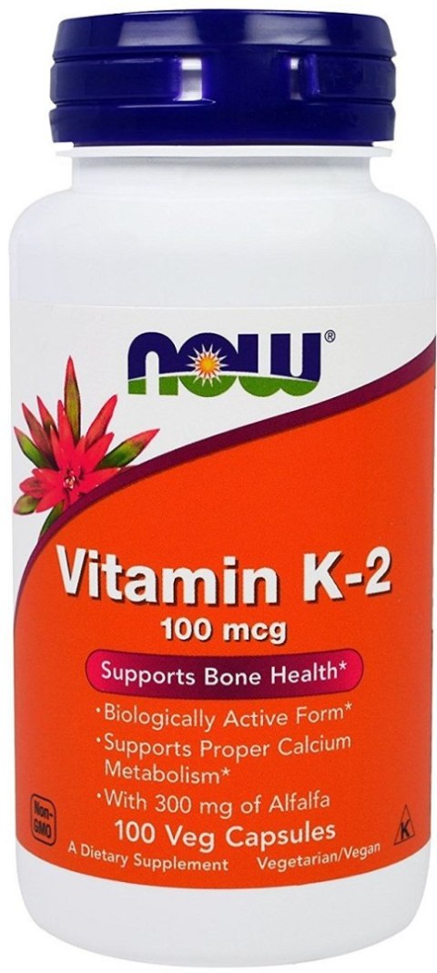 NOW FOODS Witamina K-2 100mcg - 100 vcaps