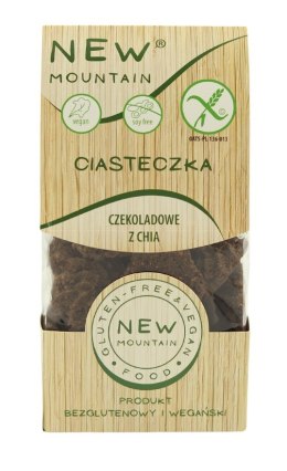 CIASTKA OWSIANO - CZEKOLADOWE Z CHIA BEZGLUTENOWE 200 g - NEW MOUNTAIN