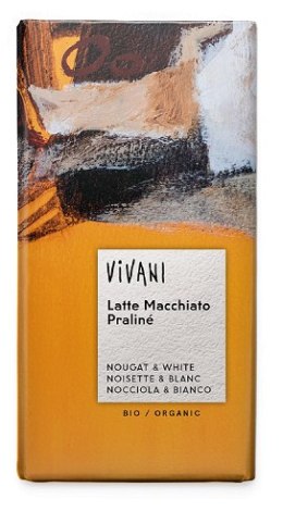 CZEKOLADA O SMAKU LATTE MACCHIATO BIO 100 g - VIVANI