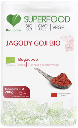 Jagody Goji BIO 200g - Aliness TERMIN: 04.12