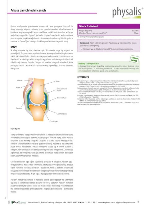 KOLAGEN + WITAMINA C 60 TABLETEK - PHYSALIS