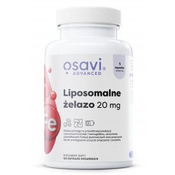 OSAVI Liposomalne Żelazo 20mg - 120 vegan caps