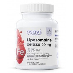 OSAVI Liposomalne Żelazo 20mg - 60 vegan caps