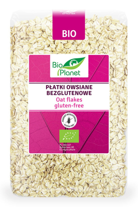 PŁATKI OWSIANE BEZGLUTENOWE BIO 1 kg BIO PLANET