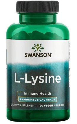 SWANSON AJIPURE L-LIZYNA 500 MG 90 KAPSUŁEK WEGETARIAŃSKICH