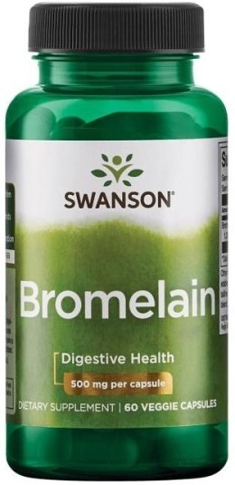 SWANSON BROMELAINA 500 MG 60 KAPSUŁEK WEGETARIAŃSKICH