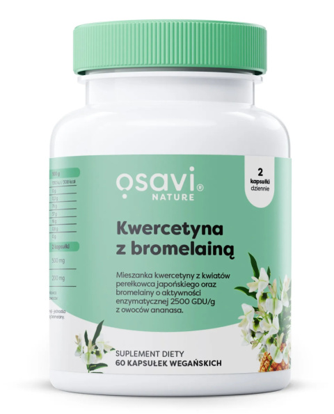 OSAVI Kwercetyna z Bromelainą - 60 vegan caps