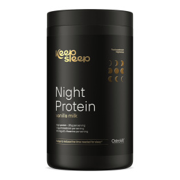 OstroVit Keep Sleep Night Protein 400 g o smaku waniliowego mleka