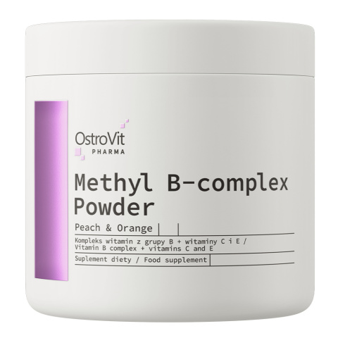 OstroVit Pharma Methyl B-complex Powder 180 g smak brzoskwiniowo-pomarańczowy