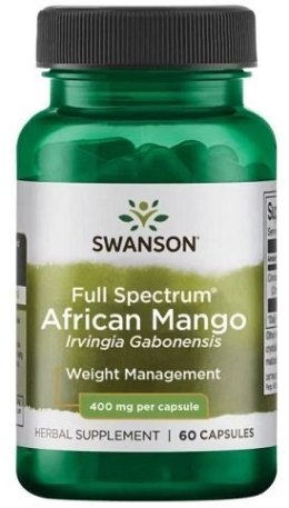 SWANSON FULL SPECTRUM AFRYKAŃSKIE MANGO (IRVINGIA GABONENSIS) 400 MG 60 KAPSUŁEK