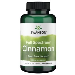 SWANSON FULL SPECTRUM CYNAMONN 375 MG 180 KAPSUŁEK