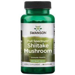 SWANSON FULL SPECTRUM GRZYB SHIITAKE 500 MG 60 KAPSUŁEK