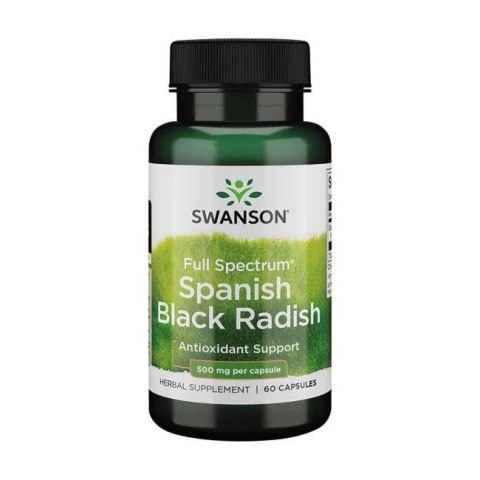 SWANSON FULL SPECTRUM HISZPAŃSKA CZARNA RZODKIEW 500 MG 60 KAPSUŁEK