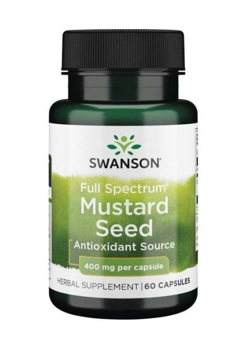 SWANSON FULL SPECTRUM MUSTARD SEED, NASIONA GORCZYCY 400 MG 60 KAPSUŁEK