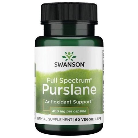 SWANSON FULL SPECTRUM PORTULAKA (PURSLANE) 400 MG 60 KAPSUŁEK WEGETARIAŃSKICH