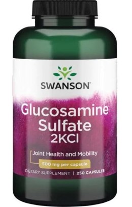 SWANSON GLUKOZAMINA SIARCZAN 2KCL 500 MG 250 KAPSUŁEK