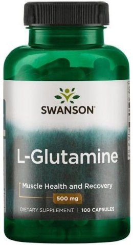 SWANSON L-GLUTAMINA 500 MG 100 KAPSUŁEK