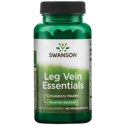 SWANSON LEG VEIN ESSENTIALS OPÓŹNIONE UWALNIANIE 60 KAPSUŁEK WEGETARIAŃSKICH