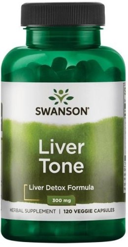 SWANSON LIVER TONE LIVER DETOX FORMULA 300 MG 120 KAPSUŁEK WEGETARIAŃSKICH