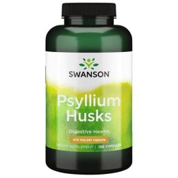 SWANSON PSYLLIUM, ŁUSKA BABKI PŁESZNIK 610 MG 100 KAPSUŁEK