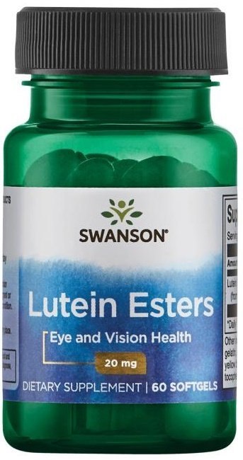 SWANSON ESTRY LUTEINY 20 MG 60 KAPSUŁEK MIĘKKICH