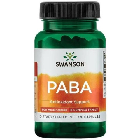 SWANSON PABA 500 MG 120 KAPSUŁEK