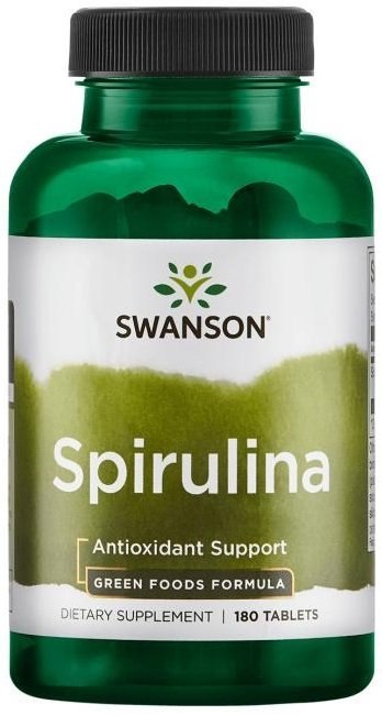 SWANSON SPIRULINA 500 MG 180 TABLETEK