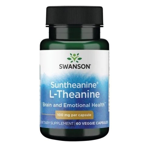 SWANSON SUNTHEANINE L-THEANINA 100 MG 60 KAPSUŁEK WEGETARIAŃSKICH