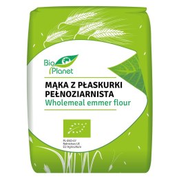 MĄKA Z PŁASKURKI PEŁNOZIARNISTA BIO 1 kg - BIO PLANET
