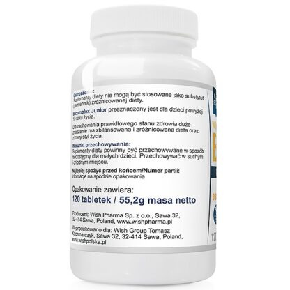 WISH WITAMINA B COMPLEX 120 TABL DO SSANIA WISH WITAMINA B COMPLEX 120 TABL DO SSANIA