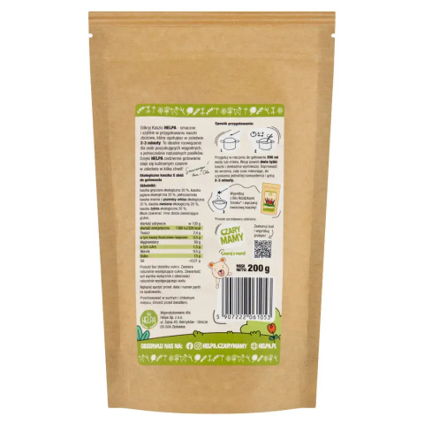 KASZKA 5 ZBÓŻ BIO CZARY MAMY 200 g - HELPA