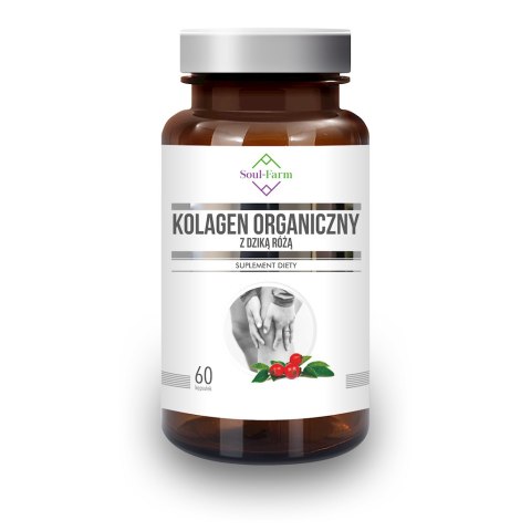 KOLAGEN MORSKI Z DZIKĄ RÓŻĄ 400 mg 60 KAPSUŁEK - SOUL FARM