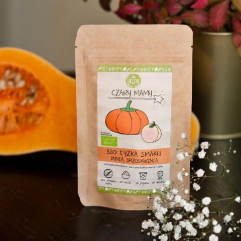 ŁYŻKA SMAKU DYNIA BRZOSKWINIA LIOFIL BIO 40g HELPA