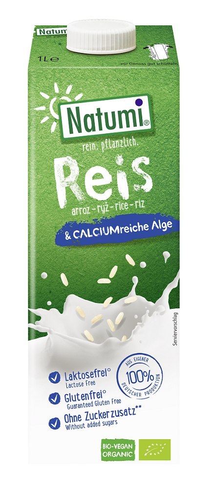 NAPÓJ RYŻOWY Z ALGAMI MORSKIMI BEZ DODATKU CUKRÓW BEZGLUTENOWY BIO 1 L - NATUMI