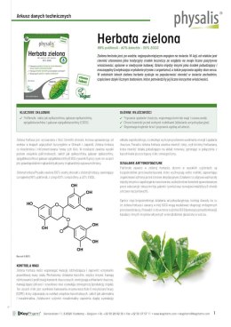 HERBATA ZIELONA 30 TABLETEK - PHYSALIS