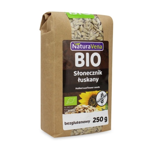 SŁONECZNIK ŁUSKANY BIO 250 g - NATURAVENA