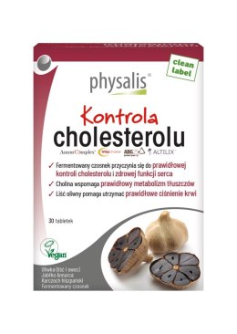 TABLETKI NA PRAWIDŁOWY POZIOM CHOLESTEROLU 30 szt. - PHYSALIS