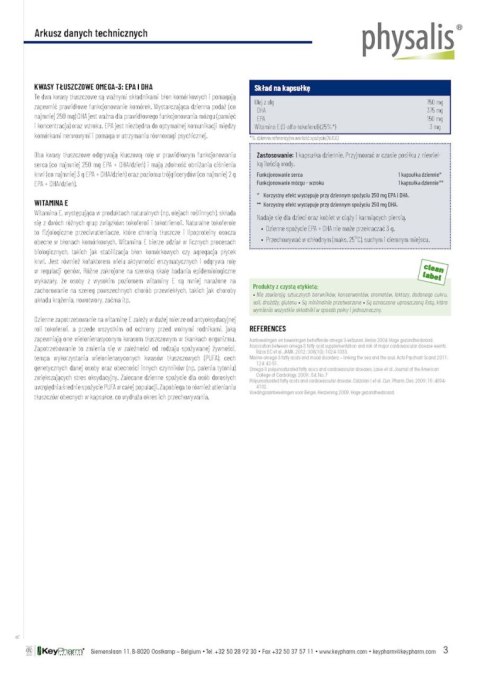 TABLETKI NA PRAWIDŁOWY POZIOM CHOLESTEROLU 30 szt. - PHYSALIS