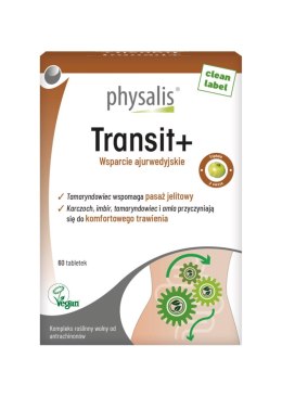 TABLETKI NA WSPARCIE PRACY JELIT (TRANSIT+) 60 szt. - PHYSALIS